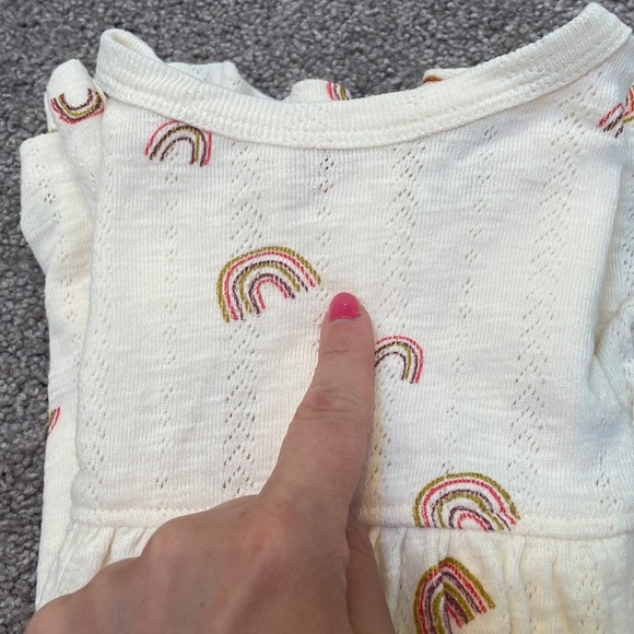 Kate Quinn Tiny Rainbow Pointelle Dress - Picture 6 of 7